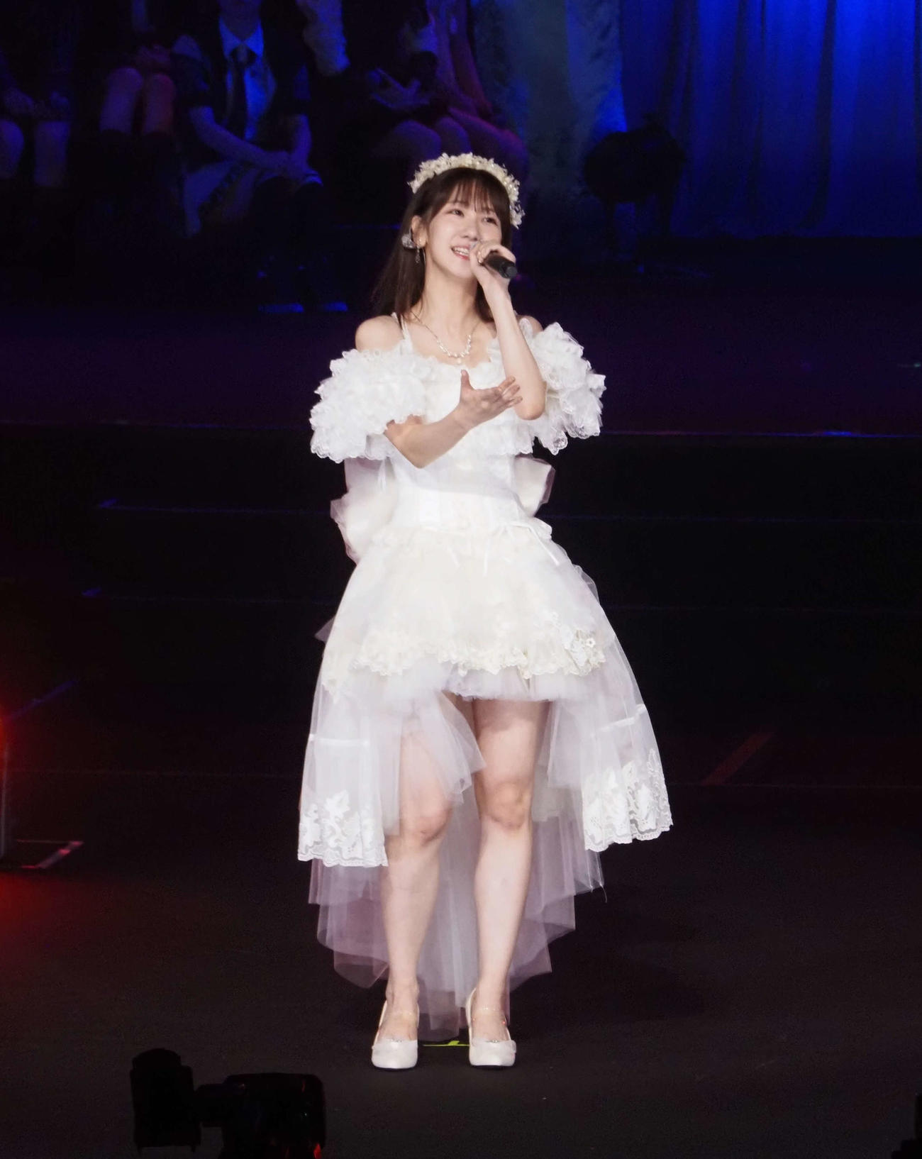 1位に決まった「夜風の仕業」を歌唱するAKB48柏木由紀（撮影・遠藤尚子）