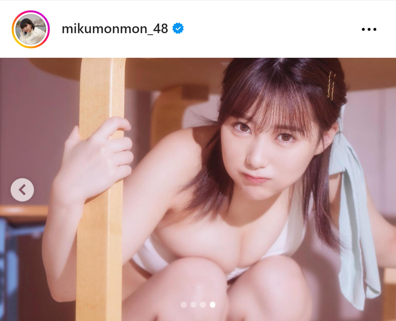 HKT48田中美久のインスタグラムから