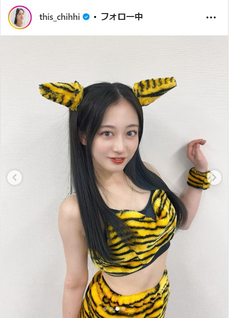NMB48川上千尋の公式インスタグラムから