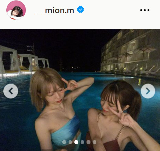向井地美音のインスタグラムから