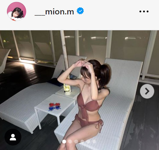 向井地美音のインスタグラムから