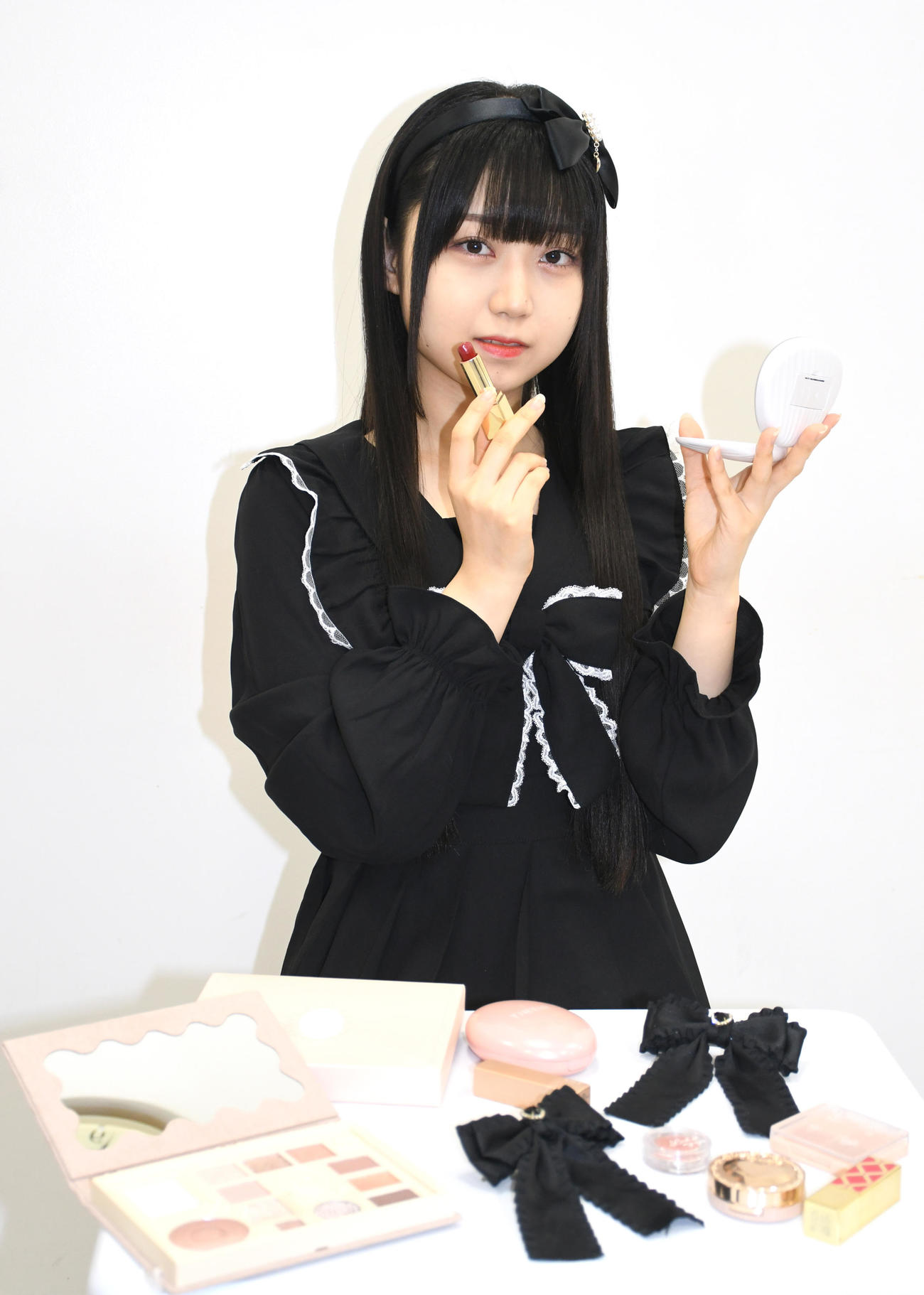 メイクが得意なNGT48長谷朱桃（2022年9月29日撮影）
