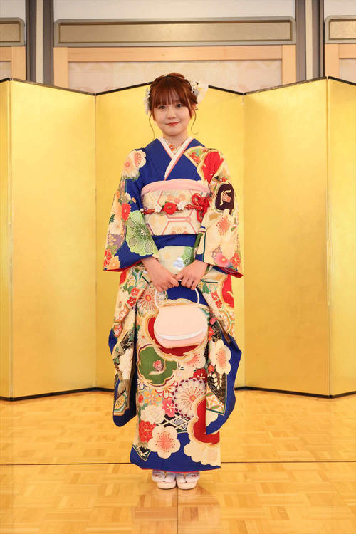 「二十歳のつどい」を行ったSKE48上村亜柚香（C）2024 Zest, Inc.／衣装協力：株式会社清水屋