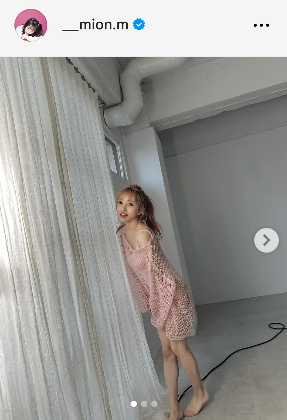 向井地美音のインスタグラムから