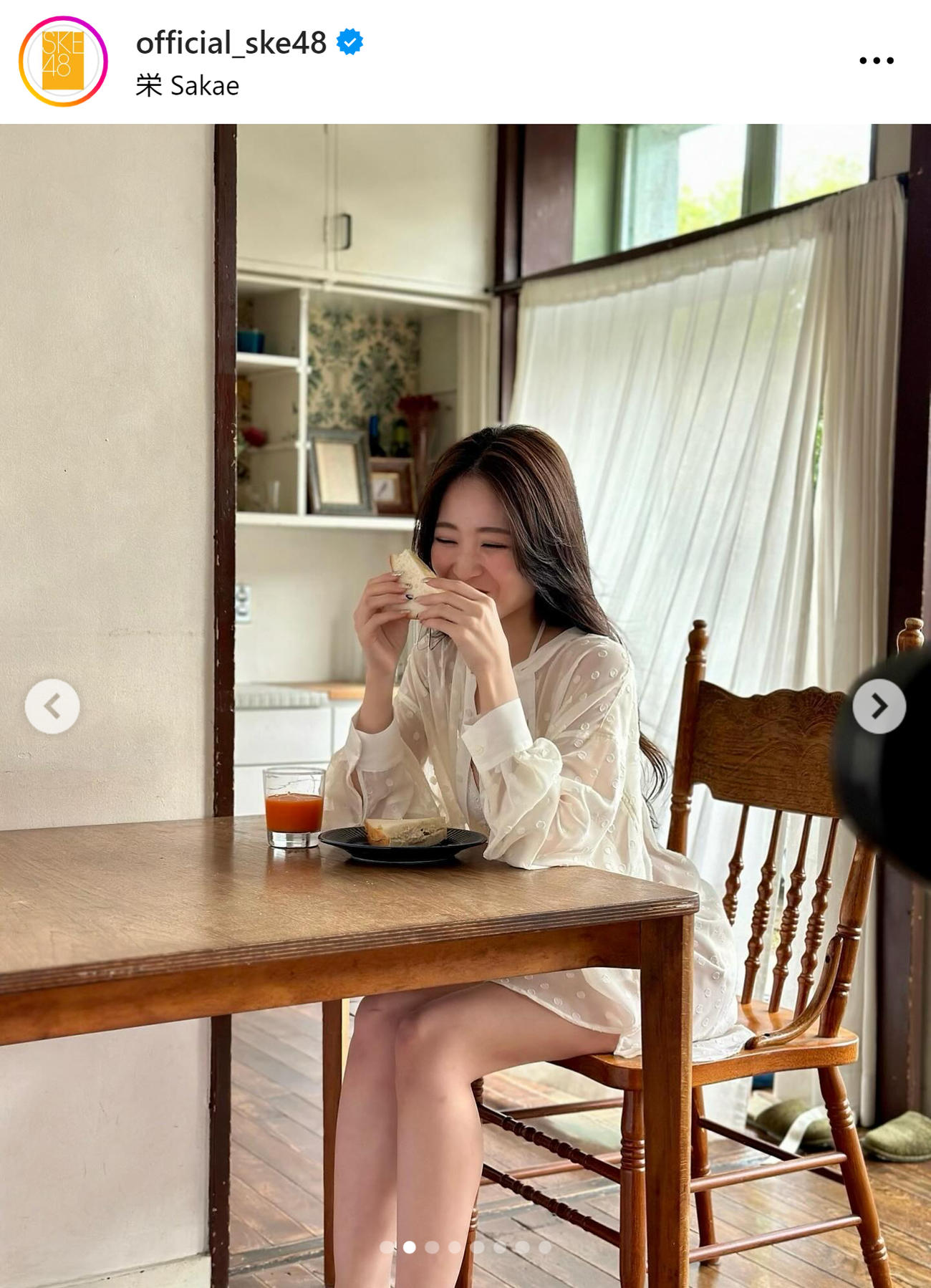 SKE48の公式インスタグラムから
