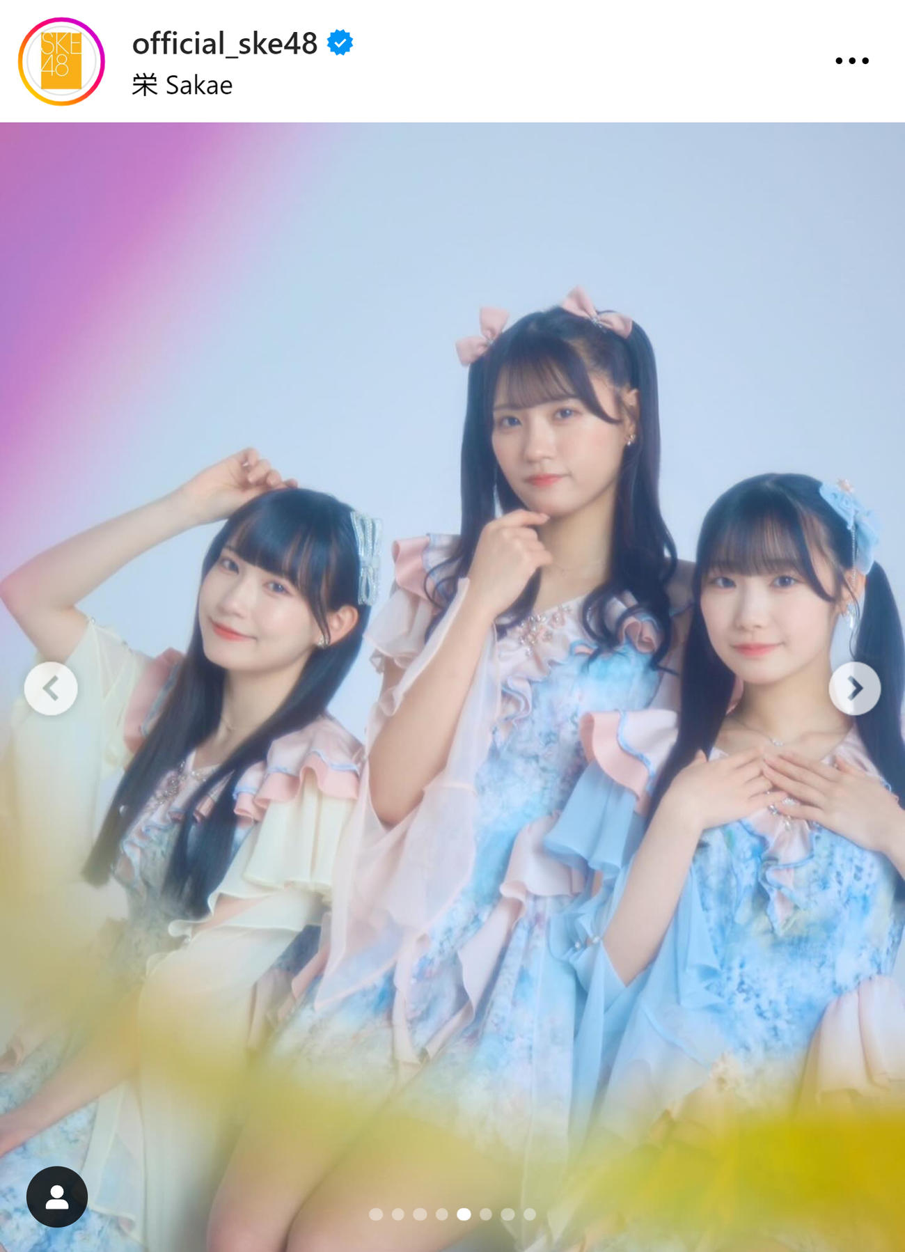 SKE48の公式インスタグラムから