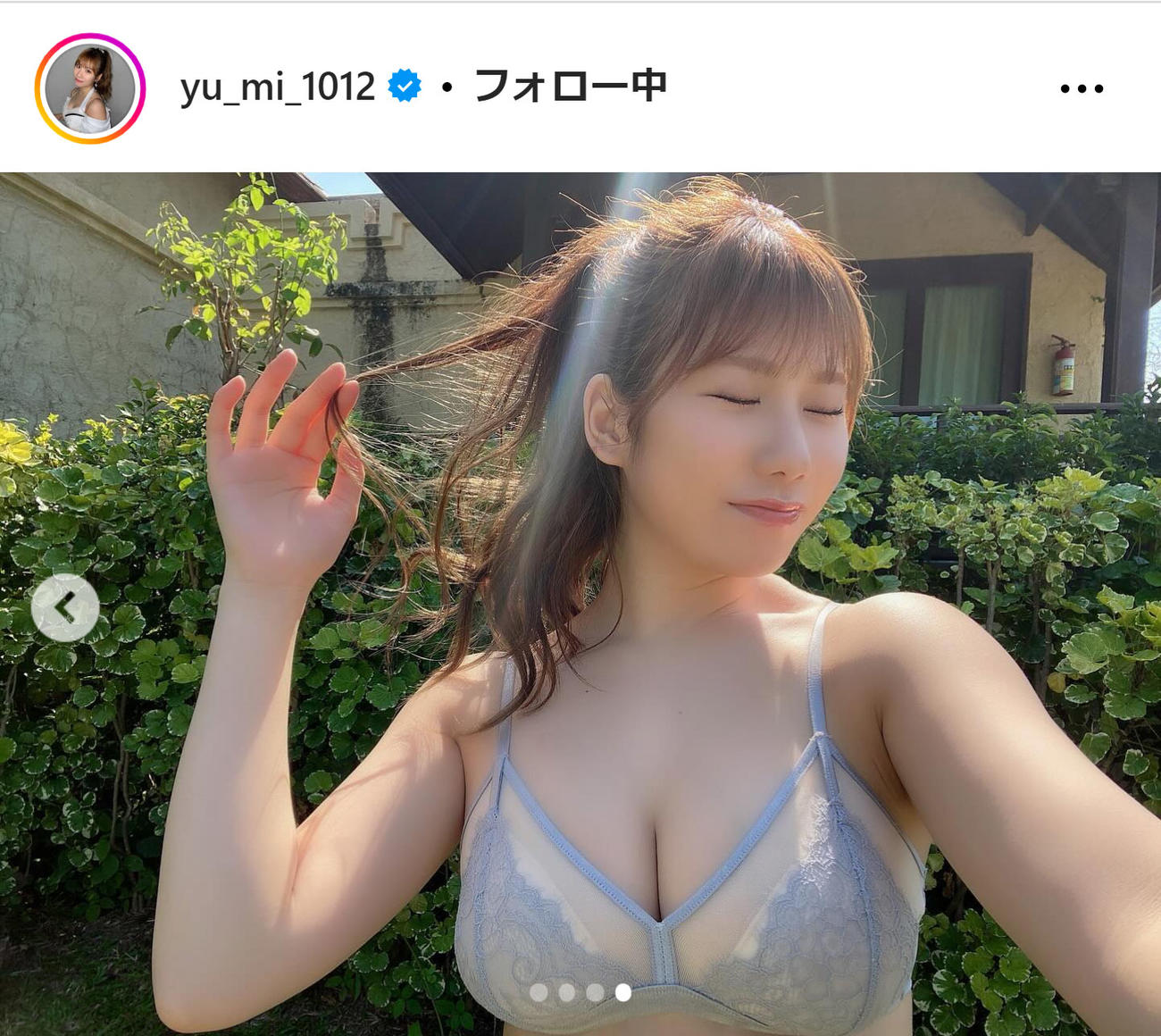 石田優美のインスタグラムから