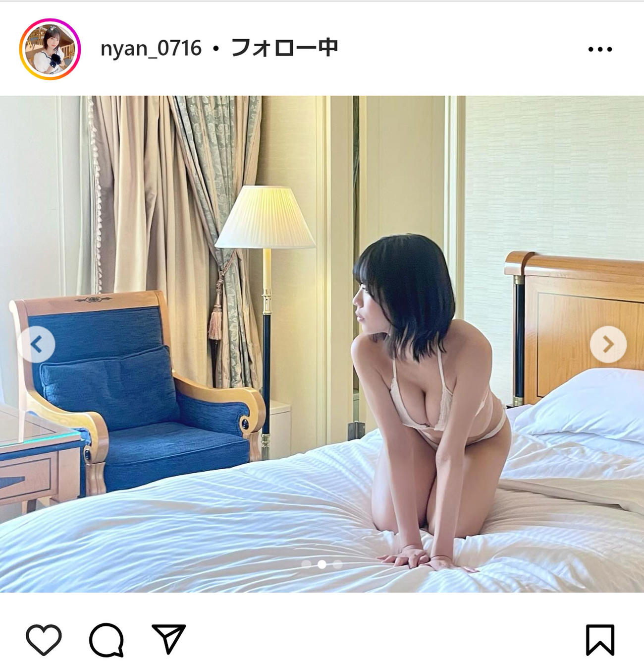 NMB48隅野和奏のインスタグラムから
