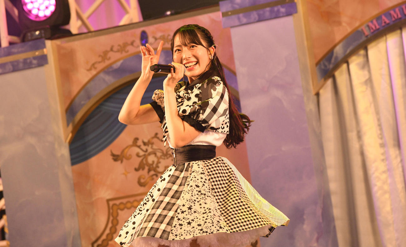 卒業コンサートを行ったSTU48今村美月（C）STU