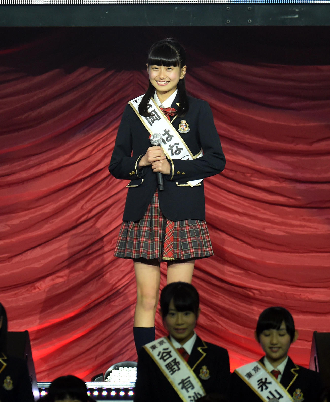 「第2回AKB48グループドラフト会議」での松岡はな（2015年5月撮影）