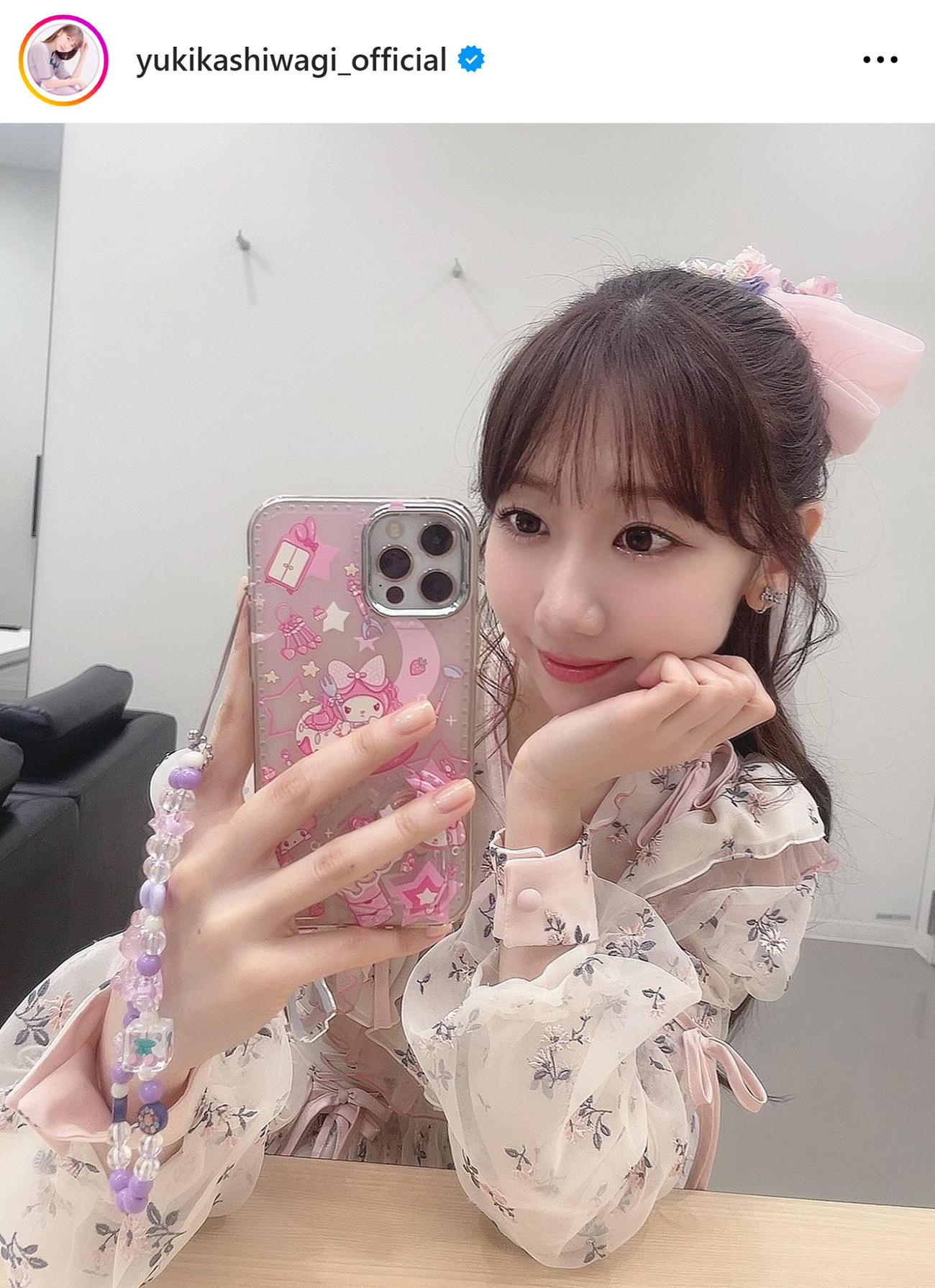 柏木由紀のインスタグラムから