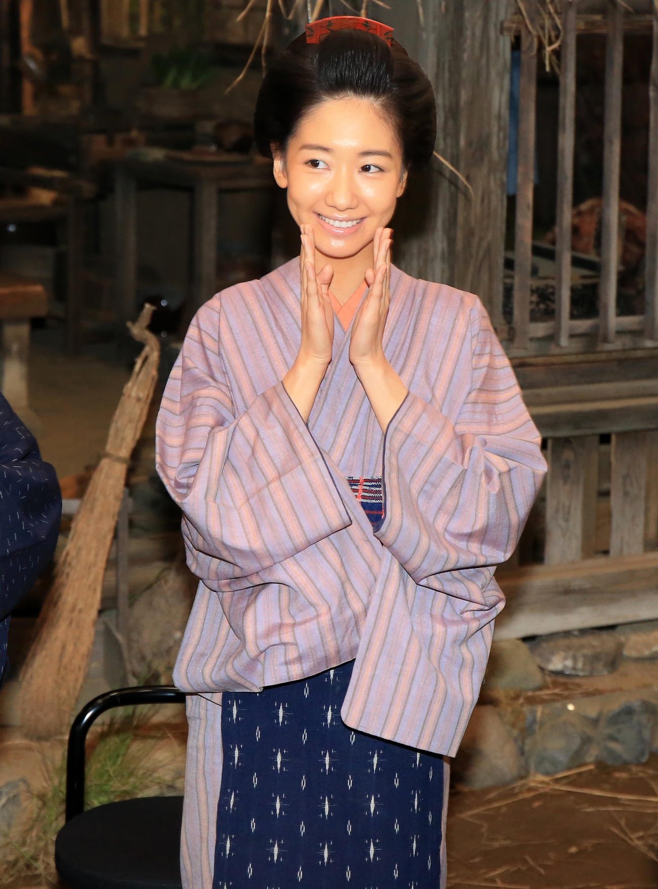 2018年6月、大河ドラマ「西郷どん」の新出演者発表に笑顔で登場した柏木由紀