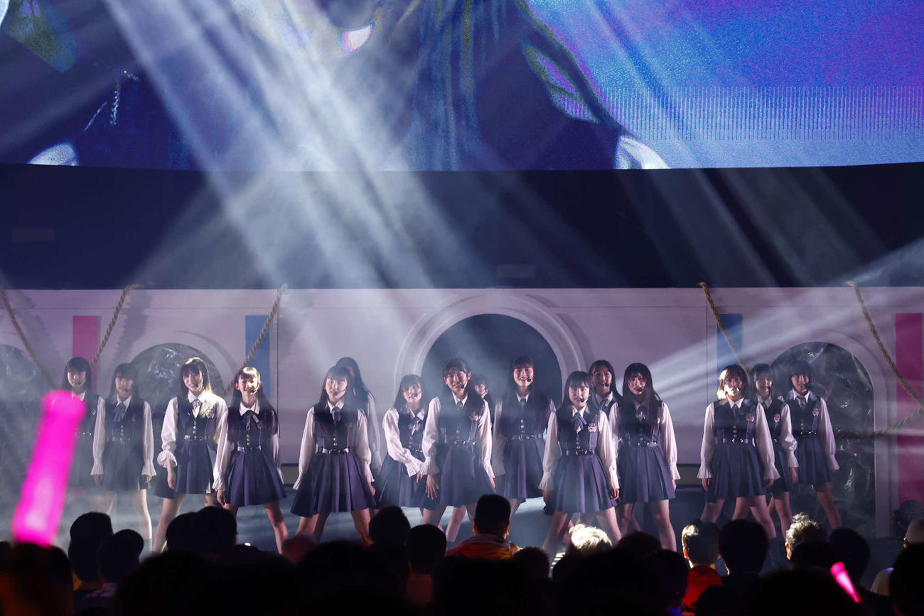 「HKT48　春のコンサート2024～ホップ・ステップ・ジャンプ～」最終公演でパフォーマンスする7期生