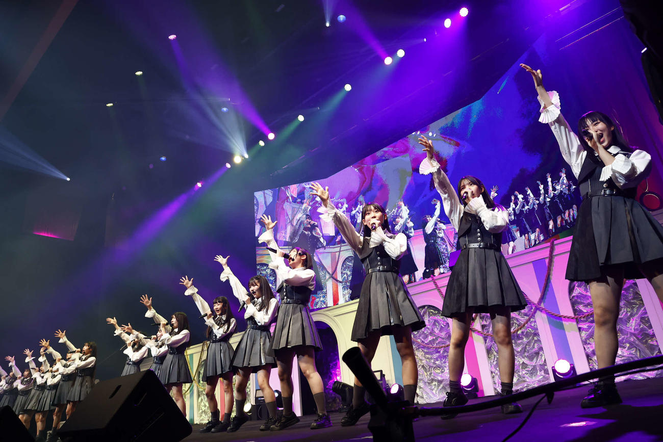 「HKT48　春のコンサート2024～ホップ・ステップ・ジャンプ～」最終公演でパフォーマンスする7期生