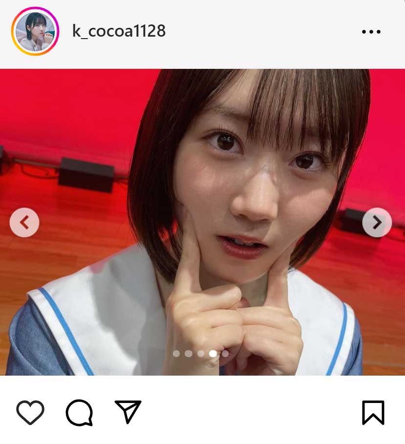甲斐心愛のインスタグラムから