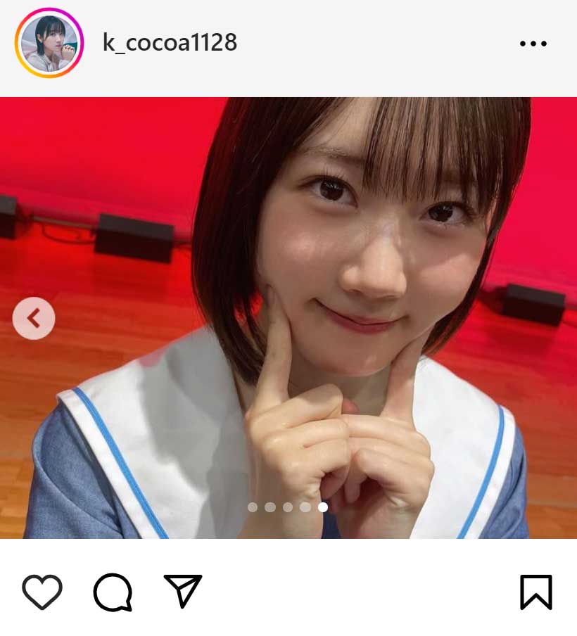 甲斐心愛のインスタグラムから