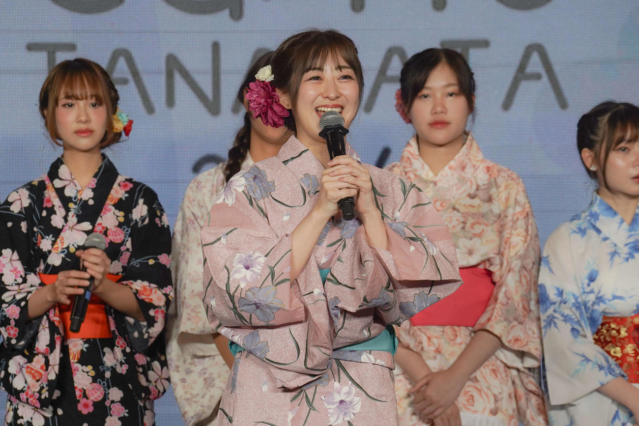 七夕イベントでグループ卒業を発表したCGM48伊豆田莉奈