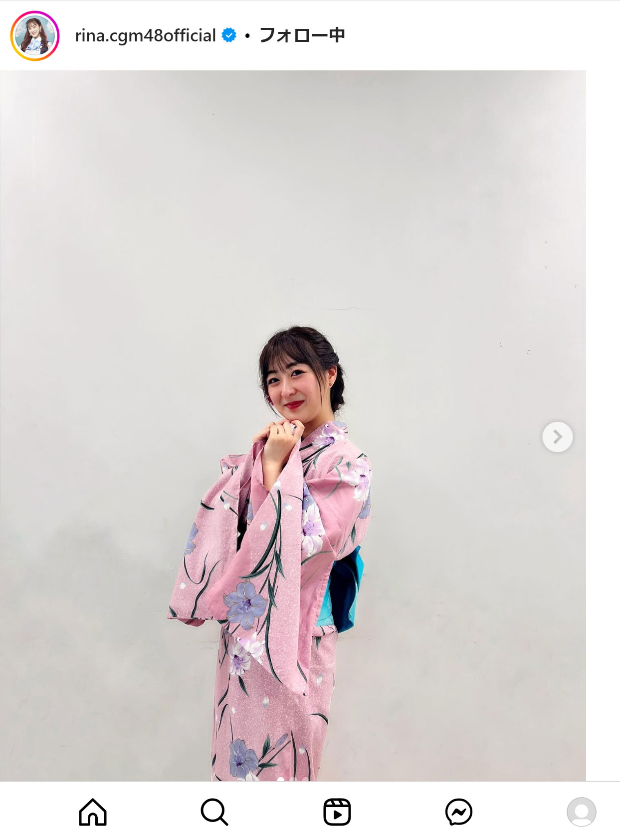伊豆田莉奈のインスタグラムから