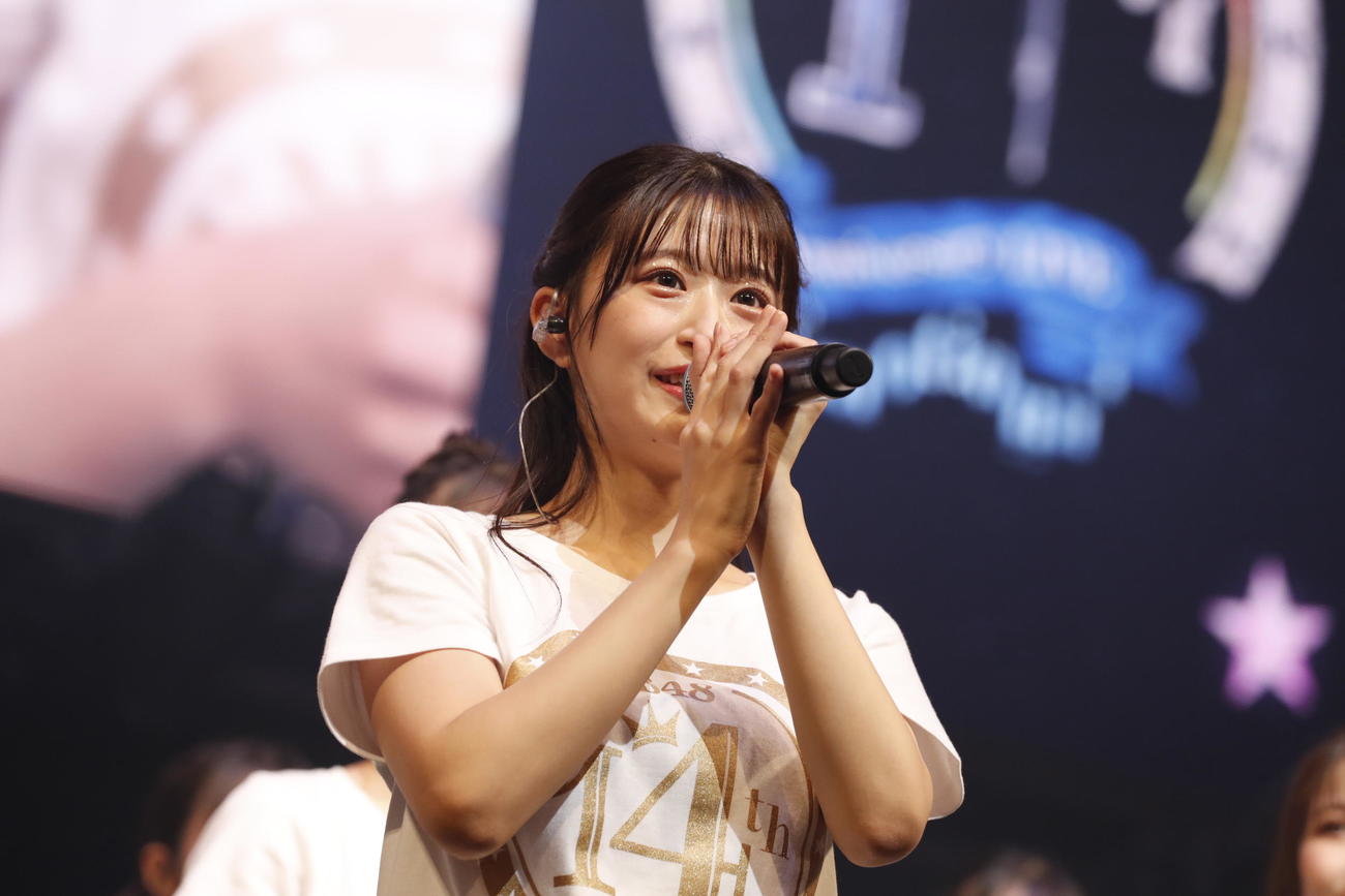 卒業を発表した上西怜（C）NMB48