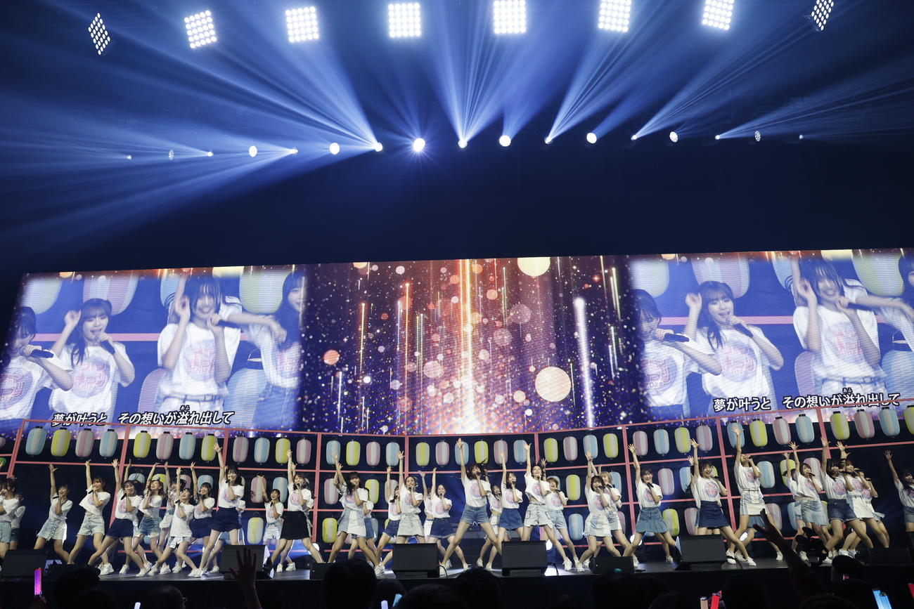 「Boosty　ファンまつり2024」最終日に合同ライブを行ったHKT48とNGT48（C）Boosty