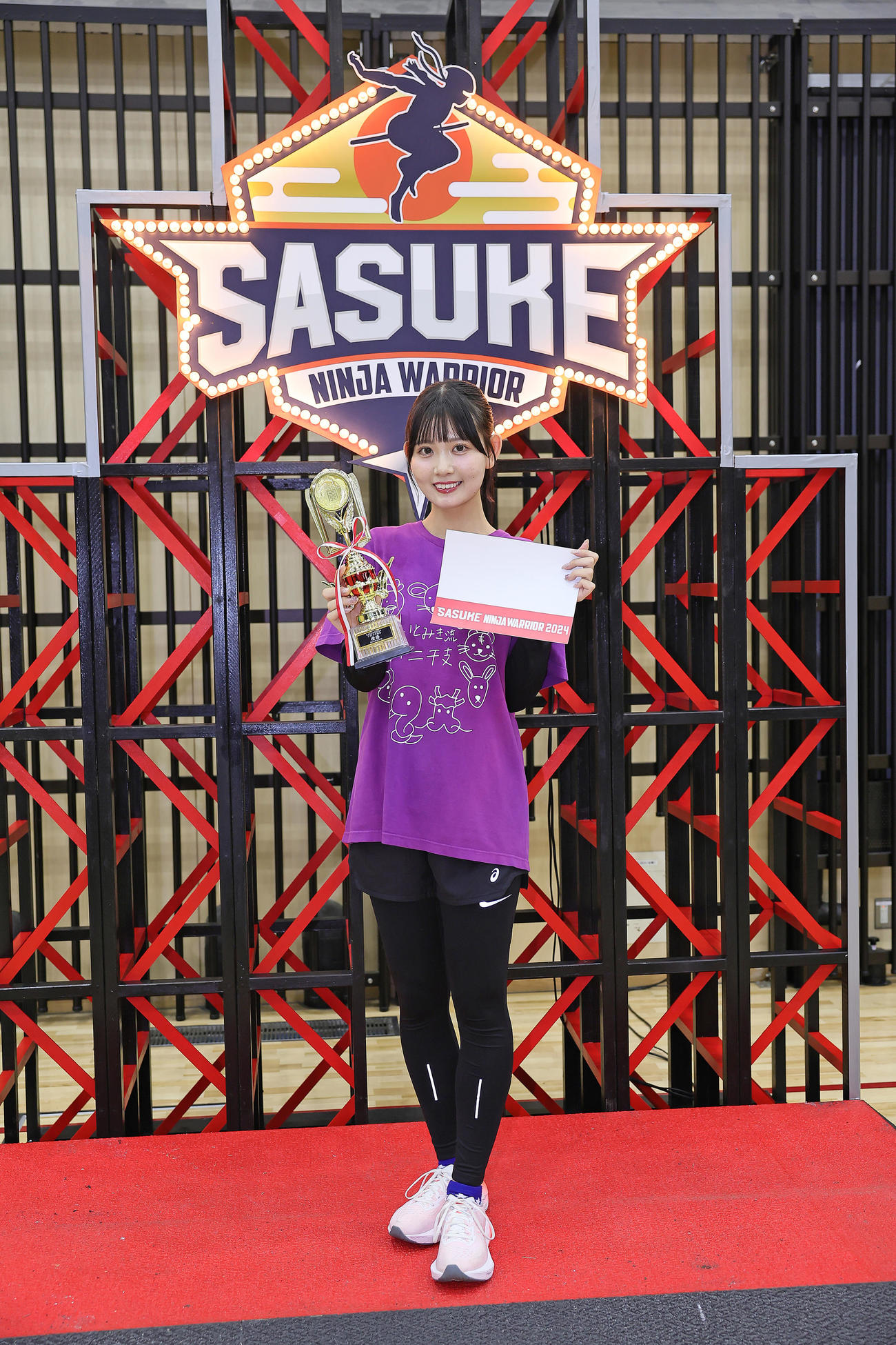 「SASUKEアイドル予選会」で優勝したSKE48伊藤実希（撮影・足立雅史）