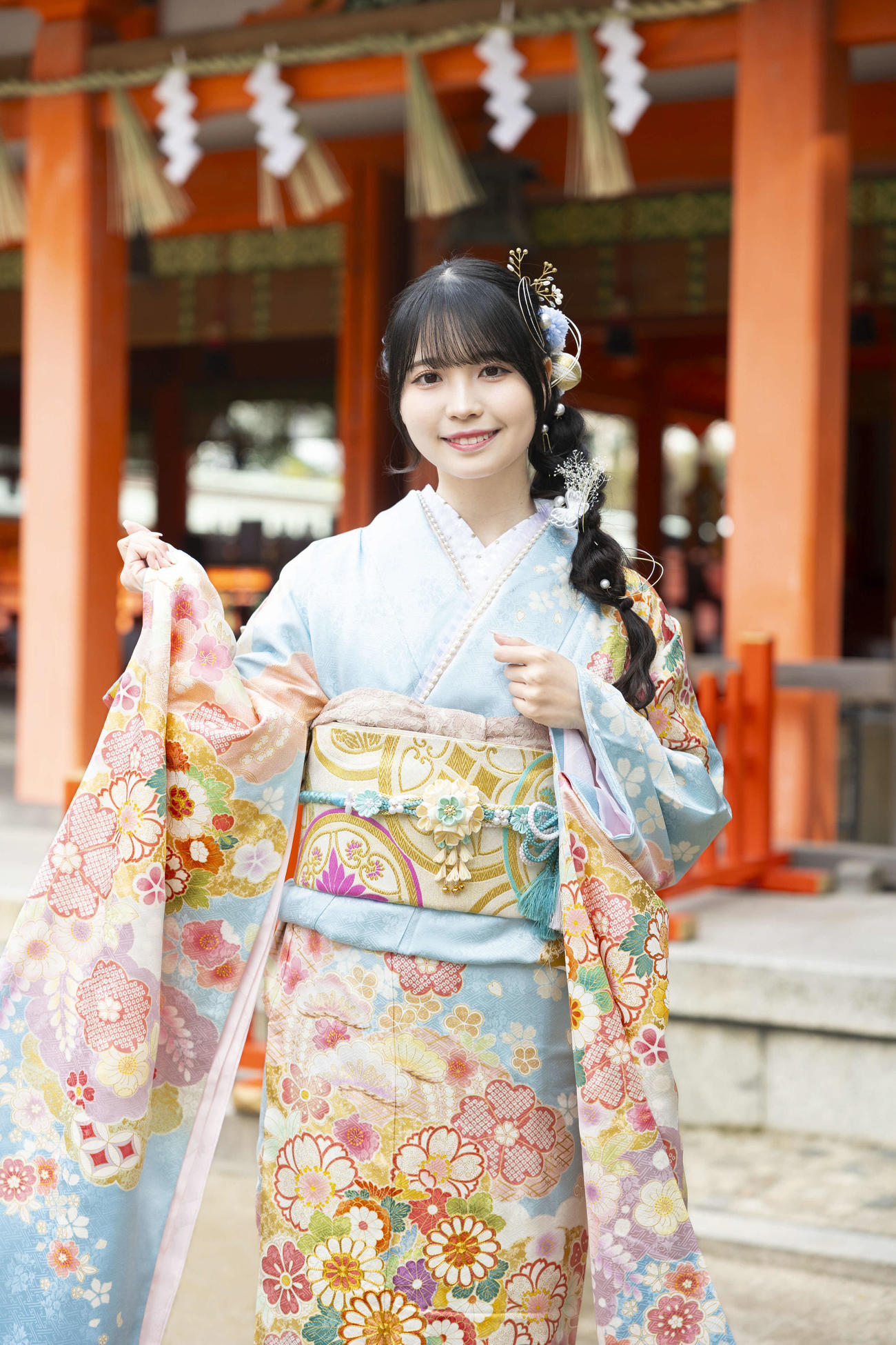 「はたちのつどい」に参加したHKT48森崎冴彩（C）Mercury
