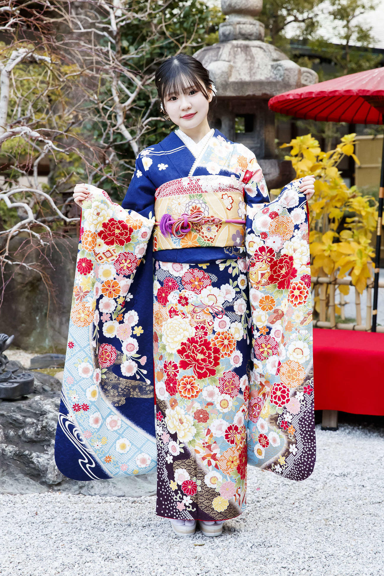 成人式を迎えたNMB48内田愛彩（C）NMB48