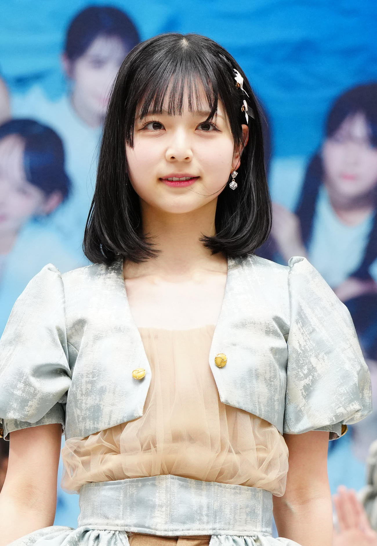 シングル発売記念イベントに臨むSTU48の曽川咲葵（撮影・江口和貴）