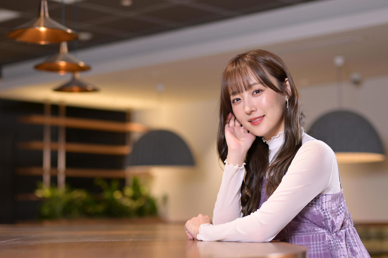 写真集を発表した鎌田菜月（撮影・滝沢徹郎）