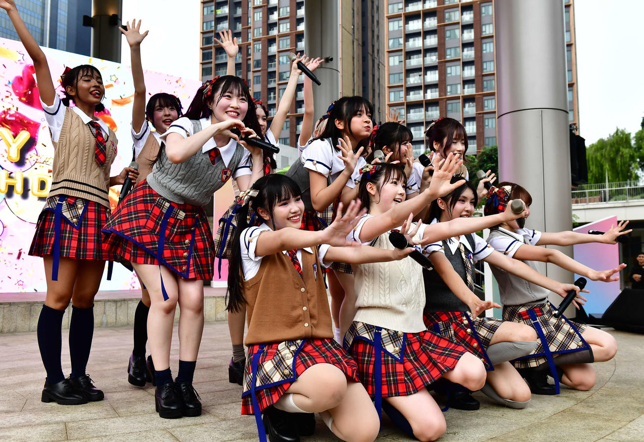 グループ初の主催ファンイベントを行ったKLP48（撮影・松尾幸之介）