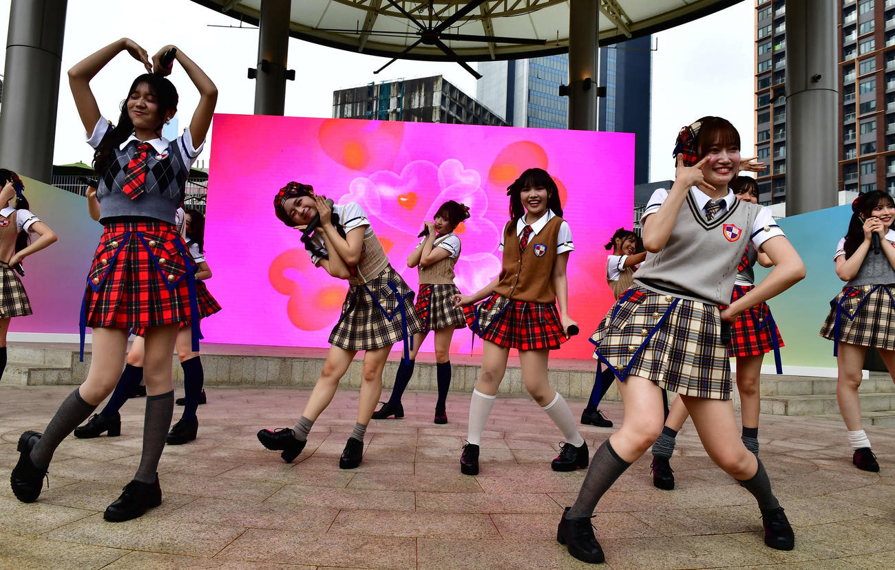 グループ初の主催ファンイベントを行ったKLP48（撮影・松尾幸之介）