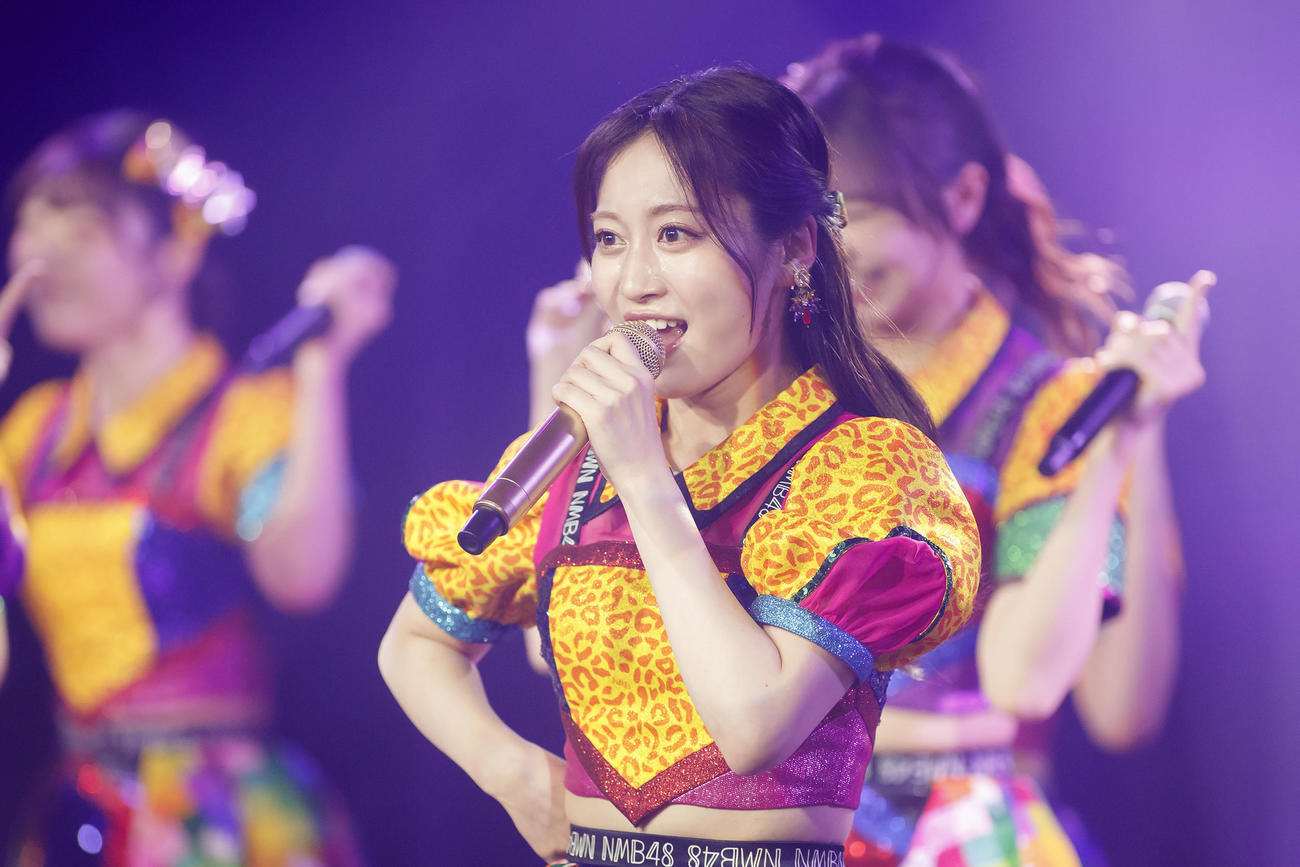 グループからの卒業を発表した川上千尋（C）NMB48