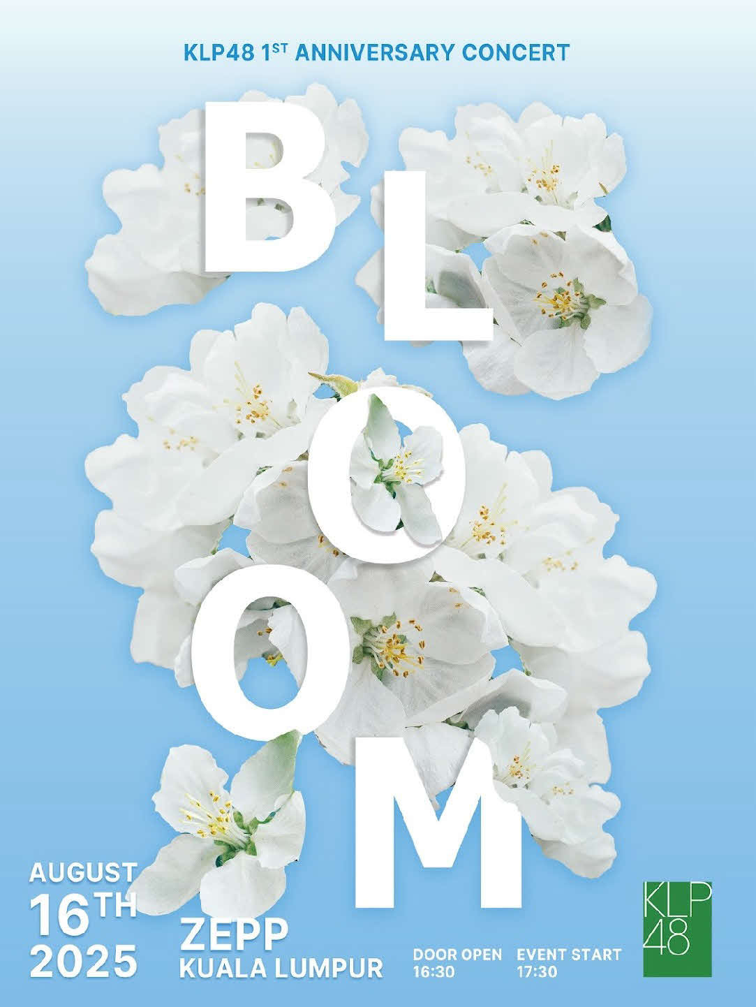 KLP48のデビュー1周年記念ライブのポスター