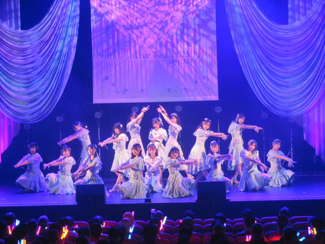 「STU48 Live Tour 202～傷つくことが青春だ～」東京公演を行ったSTU48（撮影・川田和博）