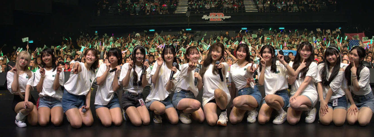 デビュー1周年記念公演を行ったKLP48