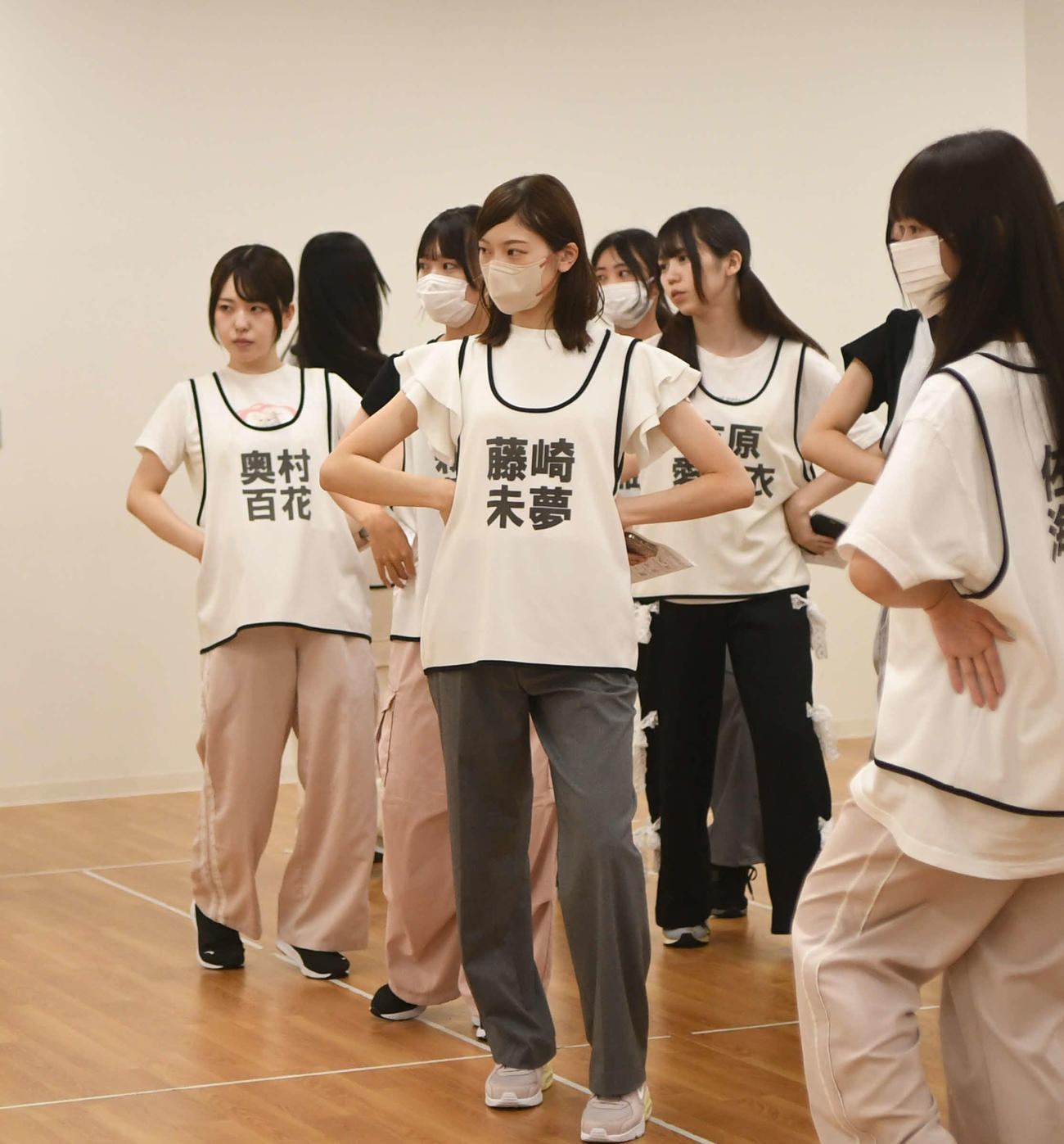 動きを確認する藤崎