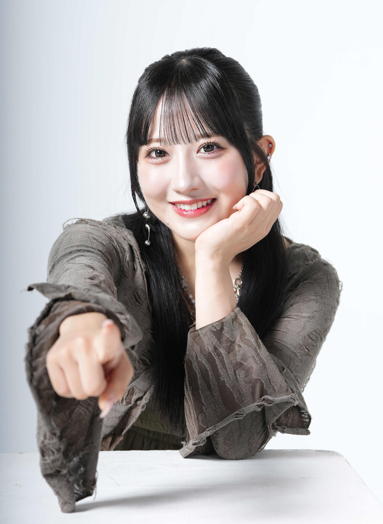 初の選抜入りを果たし、笑顔を見せるSKE48の相川暖花