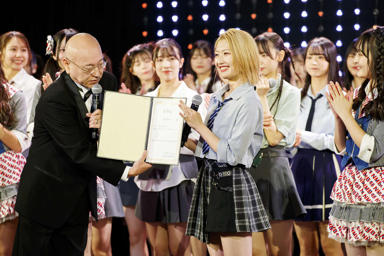 NMB48の3代目キャプテンに選ばれた塩月希依音（C）NMB48