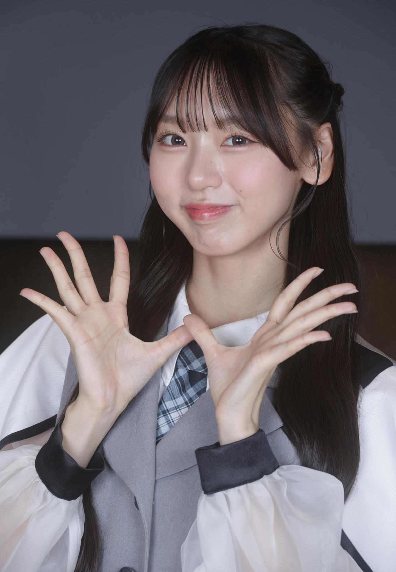 NMB48の泉綾乃（撮影・中島郁夫）
