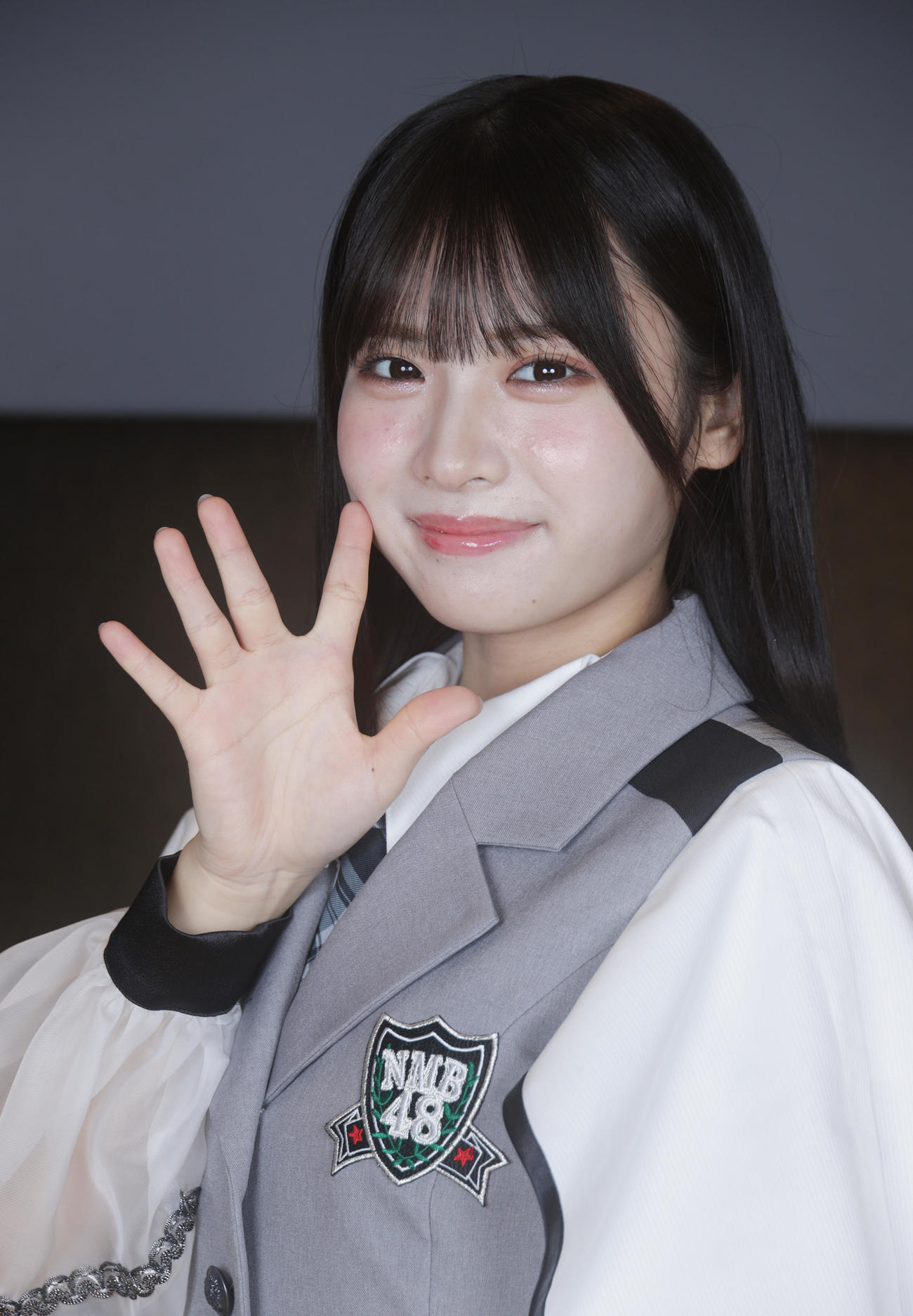 NMB48の芳賀礼（撮影・中島郁夫）