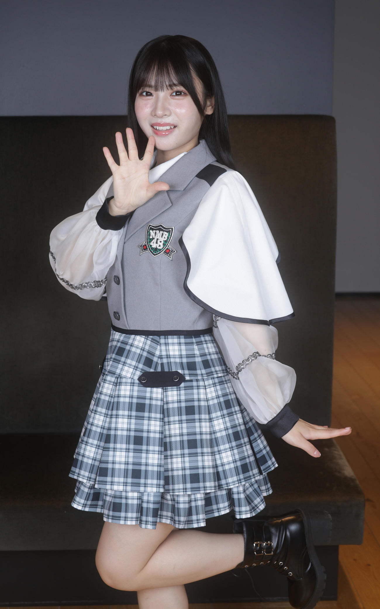 NMB48の芳賀礼（撮影・中島郁夫）