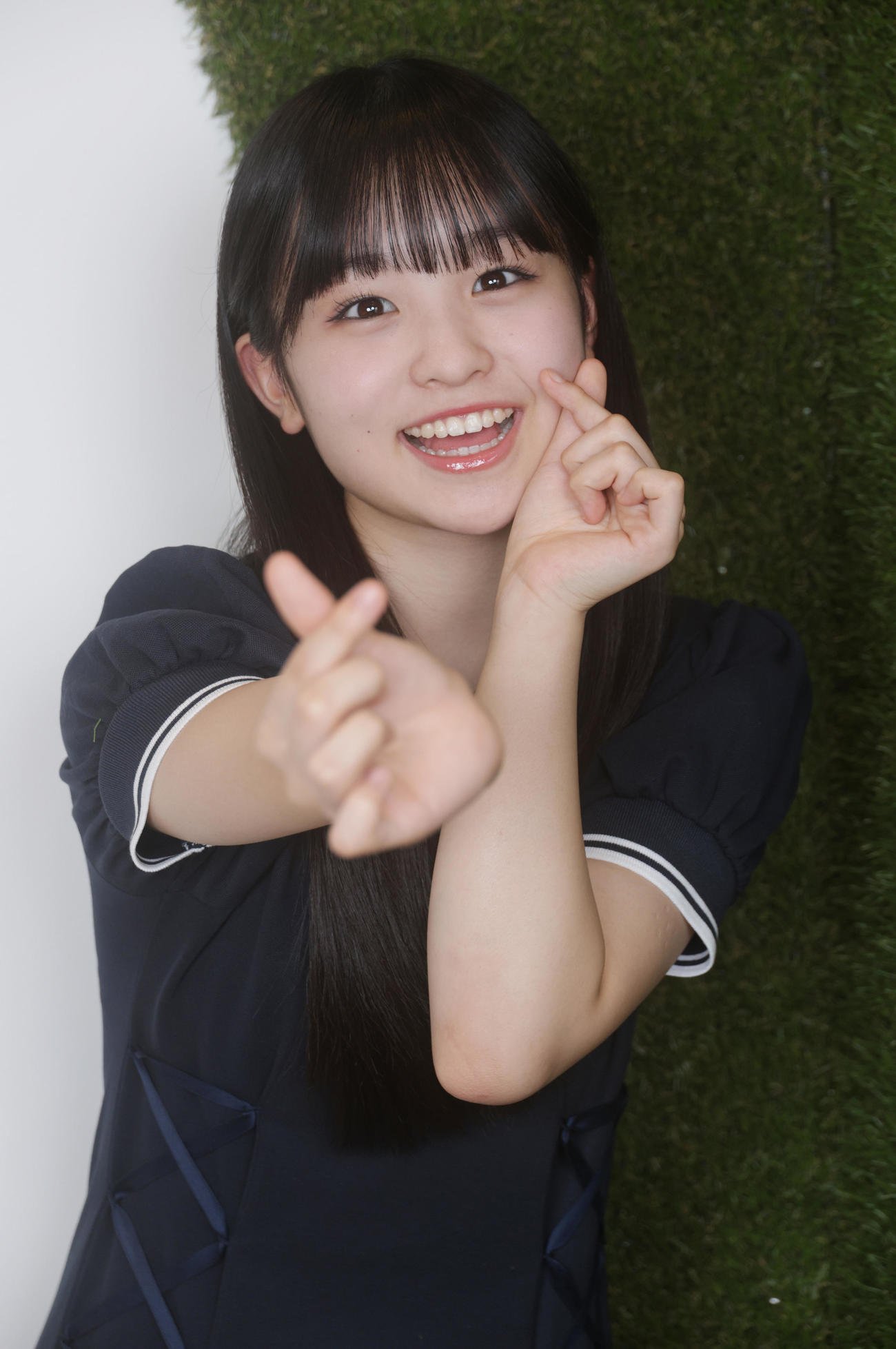 正規メンバーに昇格し人気急上昇中のHKT48龍頭綺音（撮影・中島郁夫）