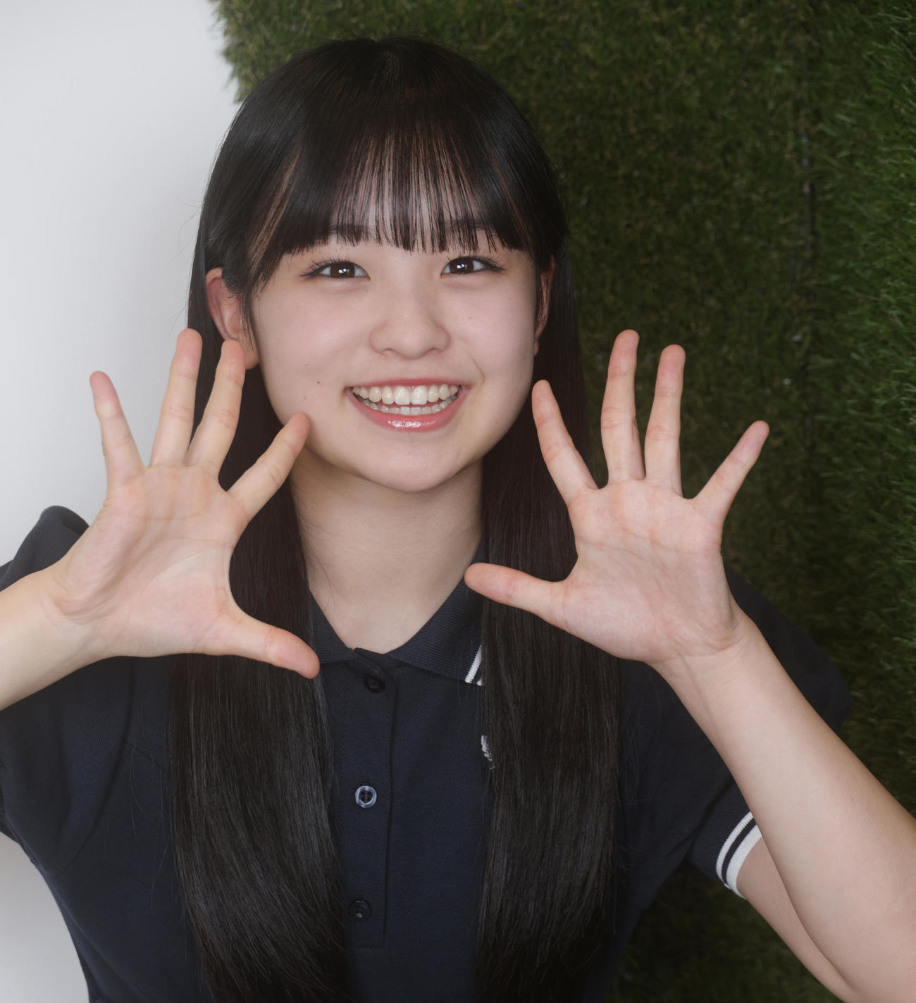 正規メンバーに昇格し人気急上昇中のHKT48龍頭綺音（撮影・中島郁夫）