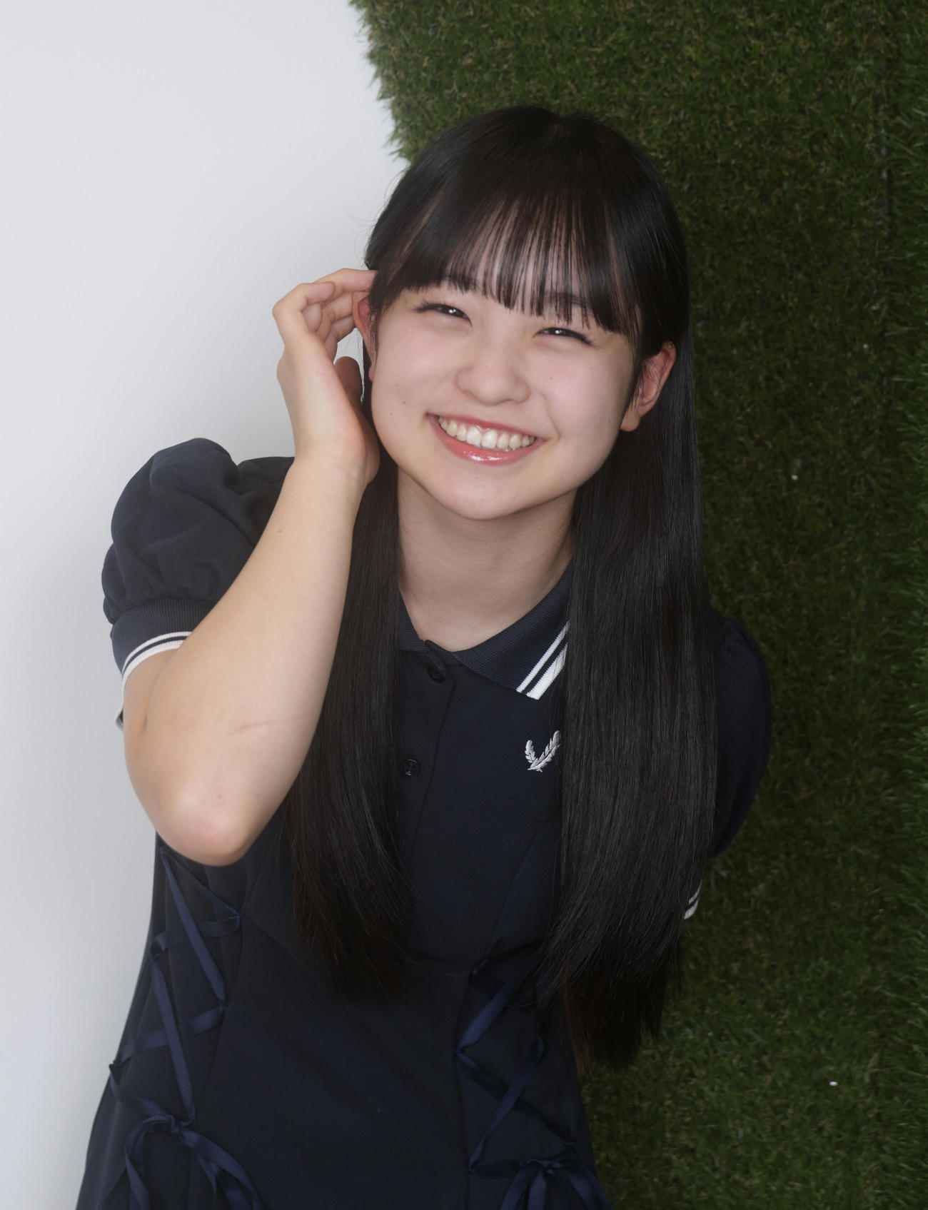 正規メンバーに昇格し人気急上昇中のHKT48龍頭綺音（撮影・中島郁夫）