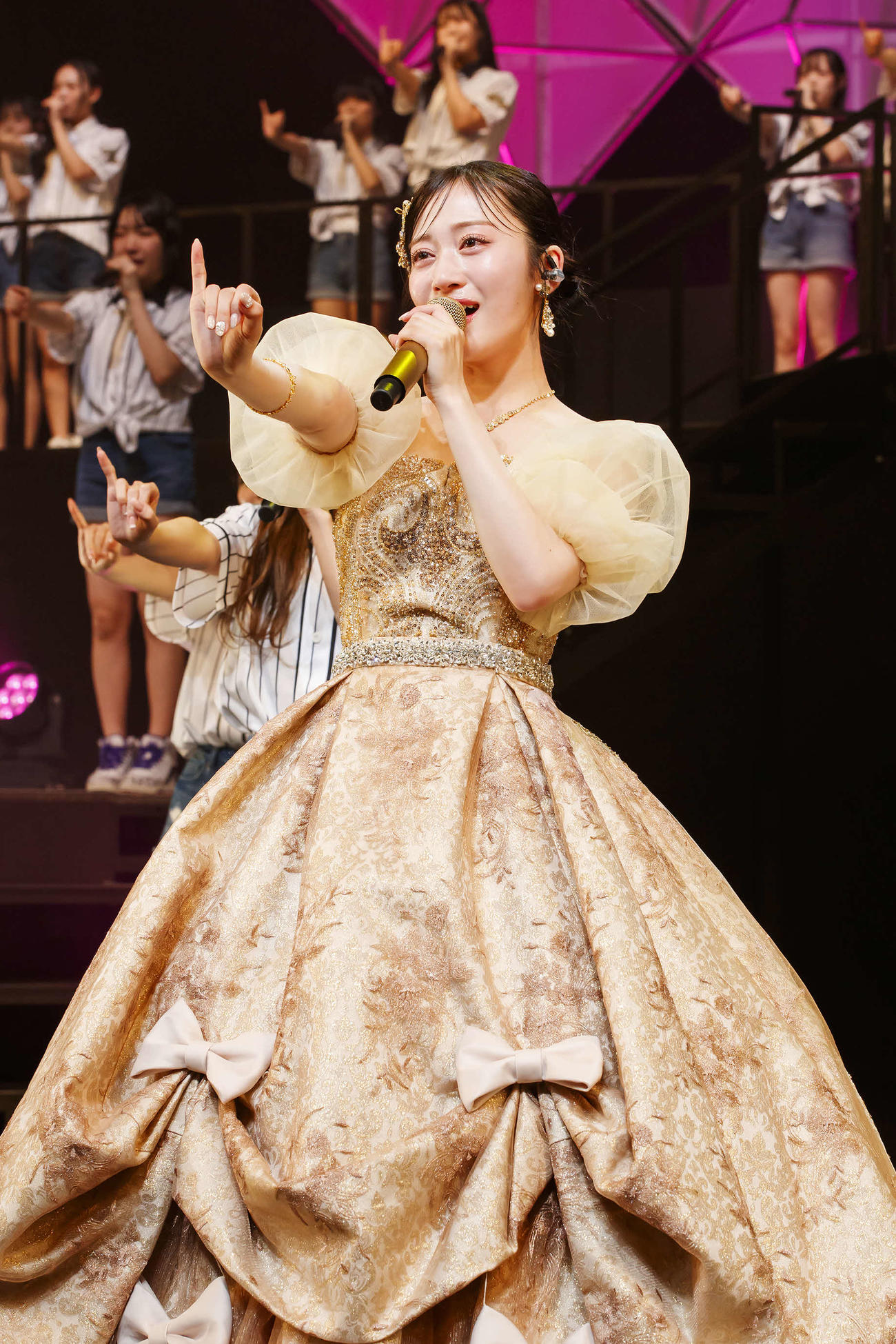 卒業コンサートを開催したNMB48川上千尋（C）NMB48