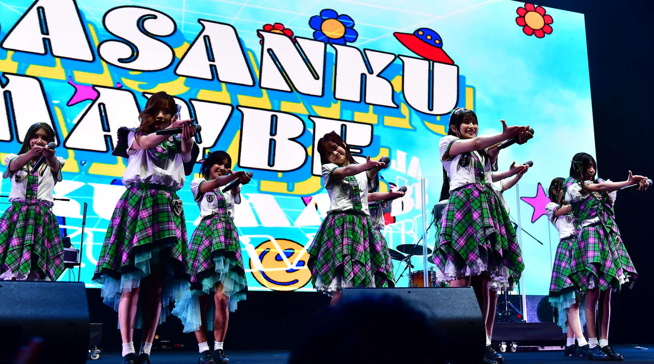 マレーシアで行われた音楽イベント「Anime Fantasia」に出演したKLP48（撮影・松尾幸之介）