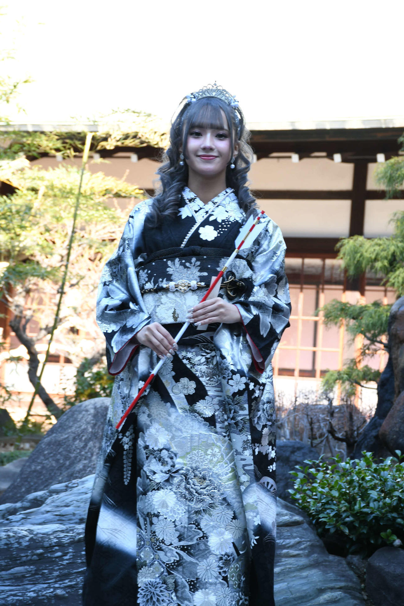 成人式を迎えたNMB48池田典愛（撮影・阪口孝志）