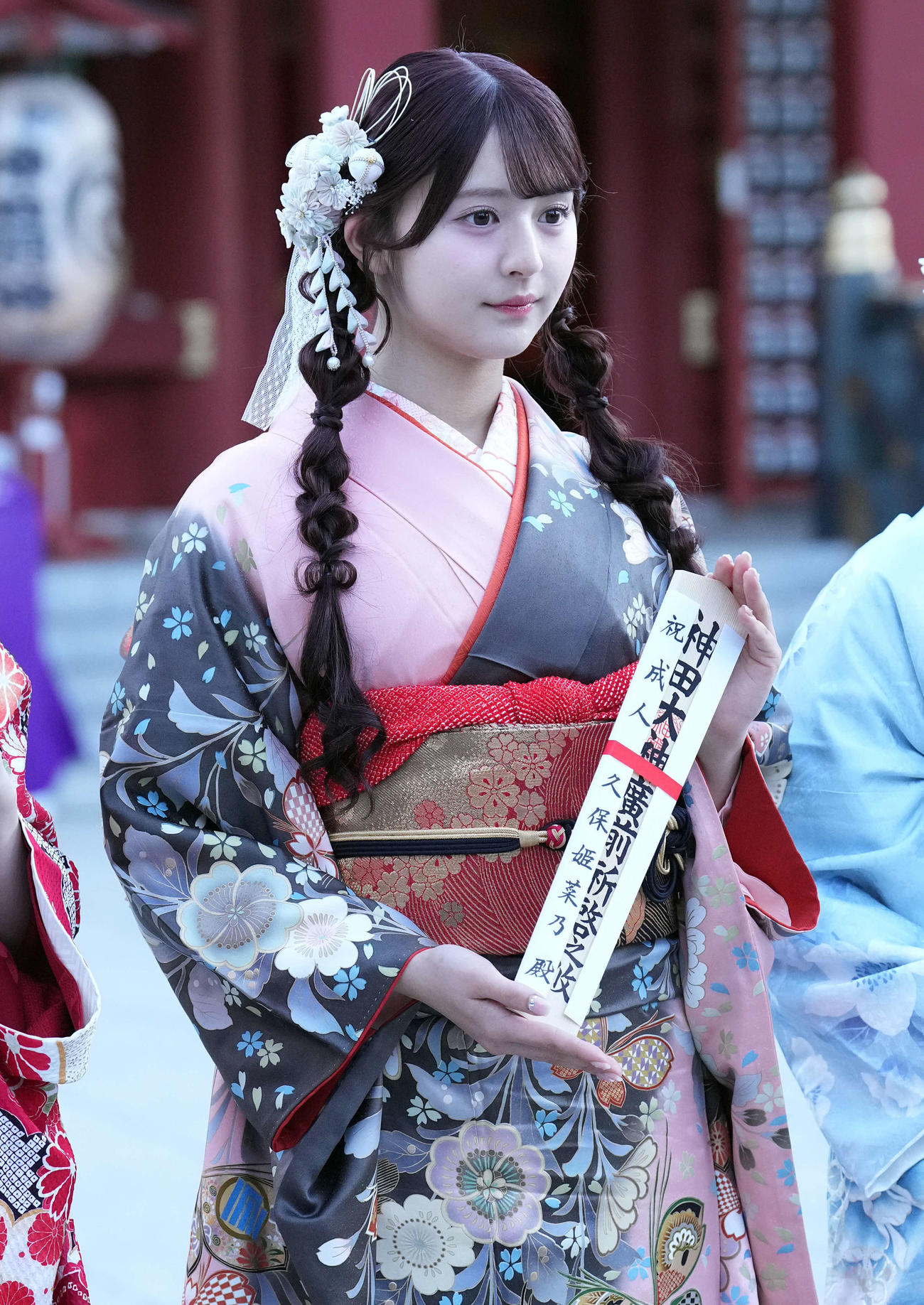 笑顔を見せる久保姫菜乃（撮影・たえ見朱実）