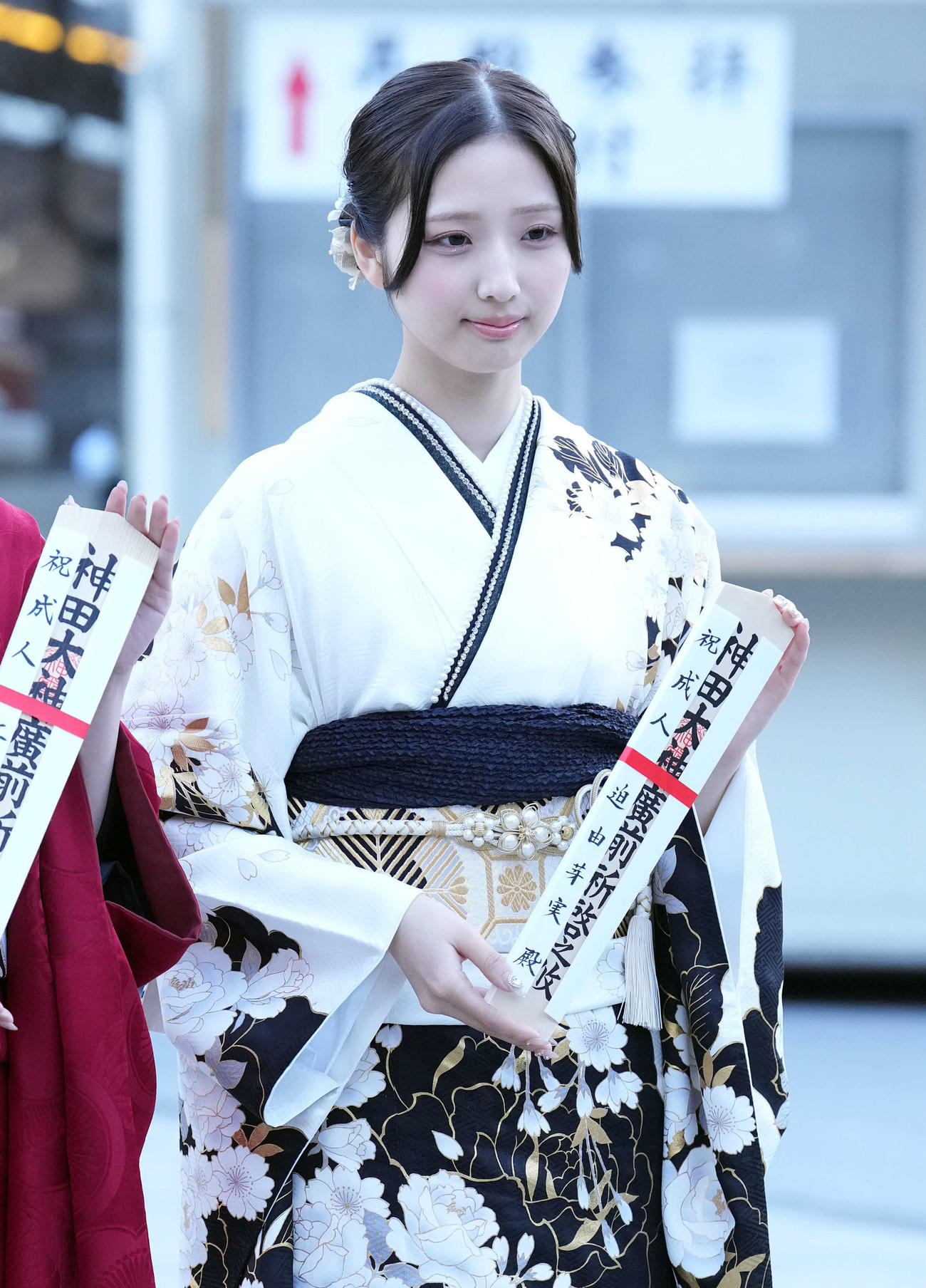 笑顔を見せる迫由芽実（撮影・たえ見朱実）