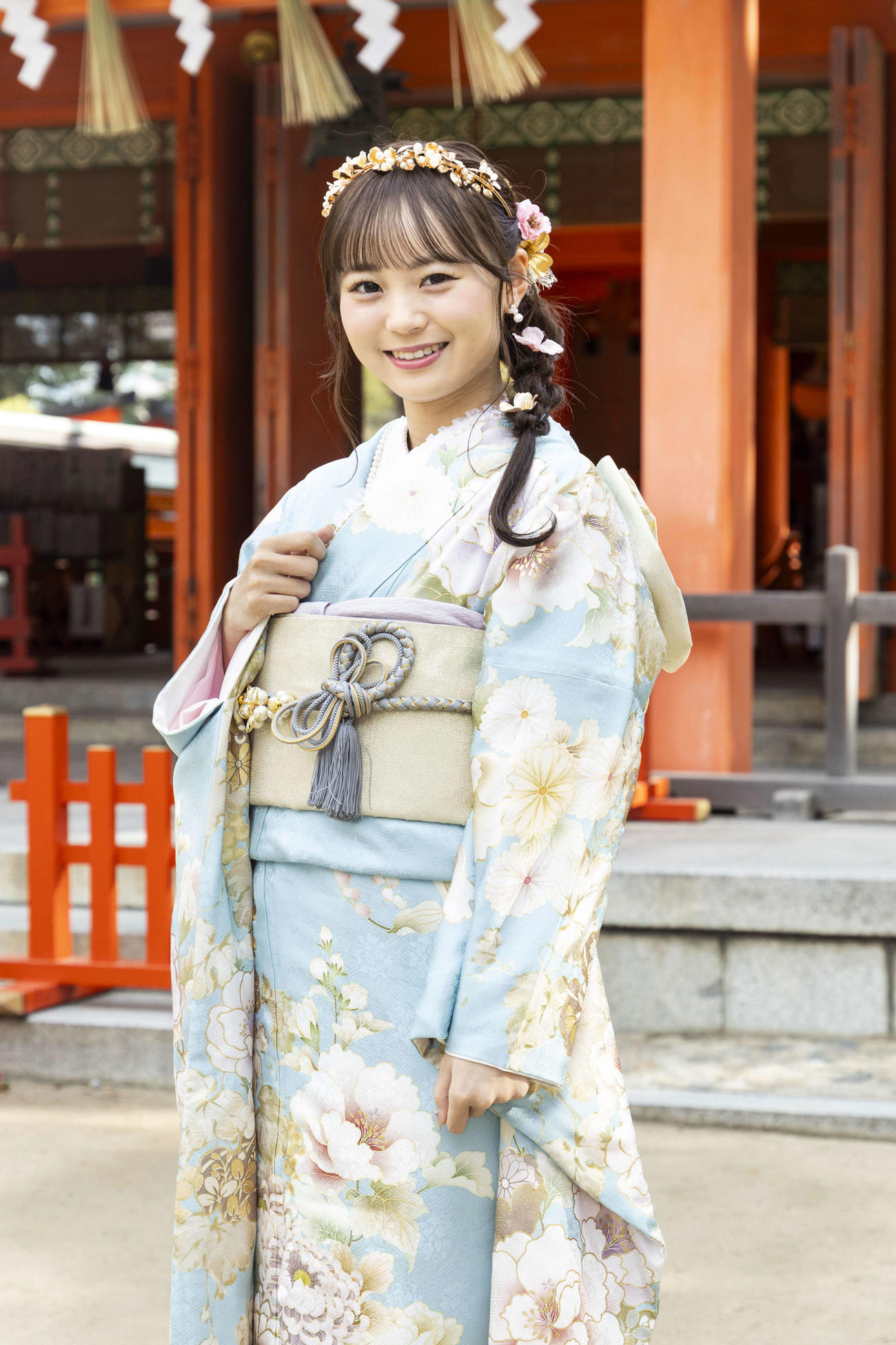 「はたちのつどい」に参加したHKT48大庭凜咲（（C）Mercury）